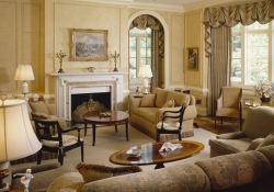 Formal traditional living room Hedrich Blessing Photography