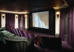 Deco Style Cinema Room Hedrich Blessing Photography